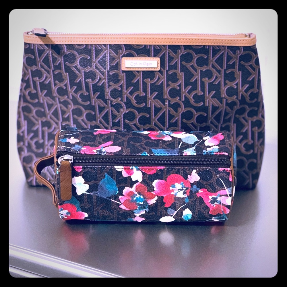 Calvin Klein Set of Two Makeup Cosmetic Bags!